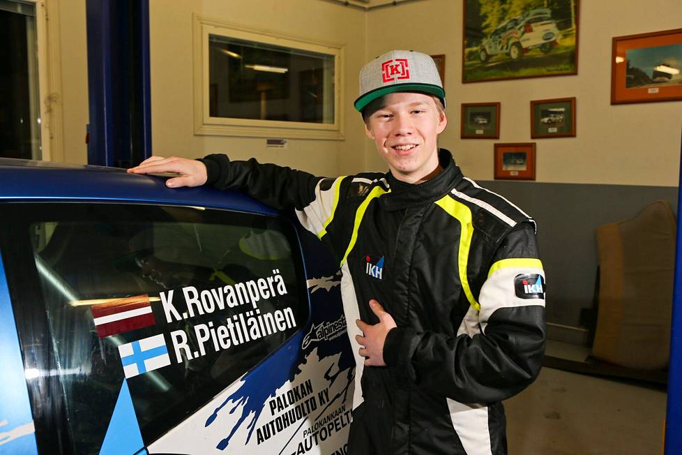 Kalle Rovanperä aloitti kilpaa ajamisen jo nuorena. Kuva tammikuulta 2016.
