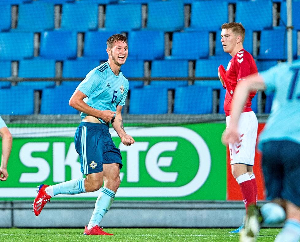 Jake Dunwoodyn ainoa maali Pohjois-Irlannin U21-maajoukkueessa syntyi ottelussa Tanskaa vastaan.