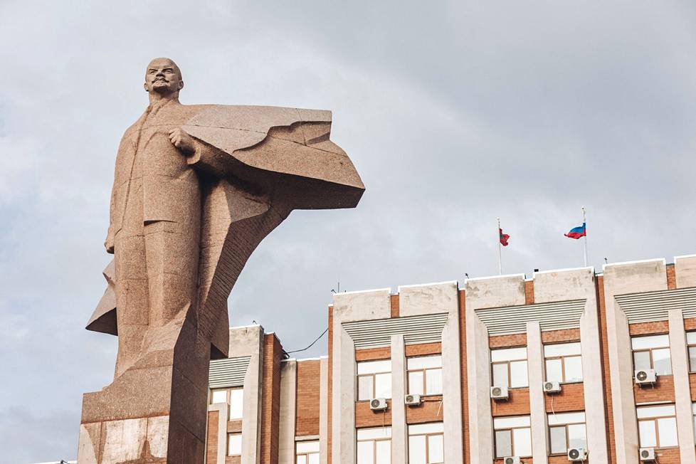 Kuvaa Tiraspolista, itsenäiseksi julistautuneen Transnistrian pääkaupungista 10. joulukuuta tänä vuonna.