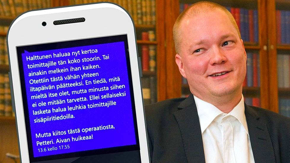 Samuli Virtanen lähetti tämän viesti Petteri Leinolle tiistaina 13.6.