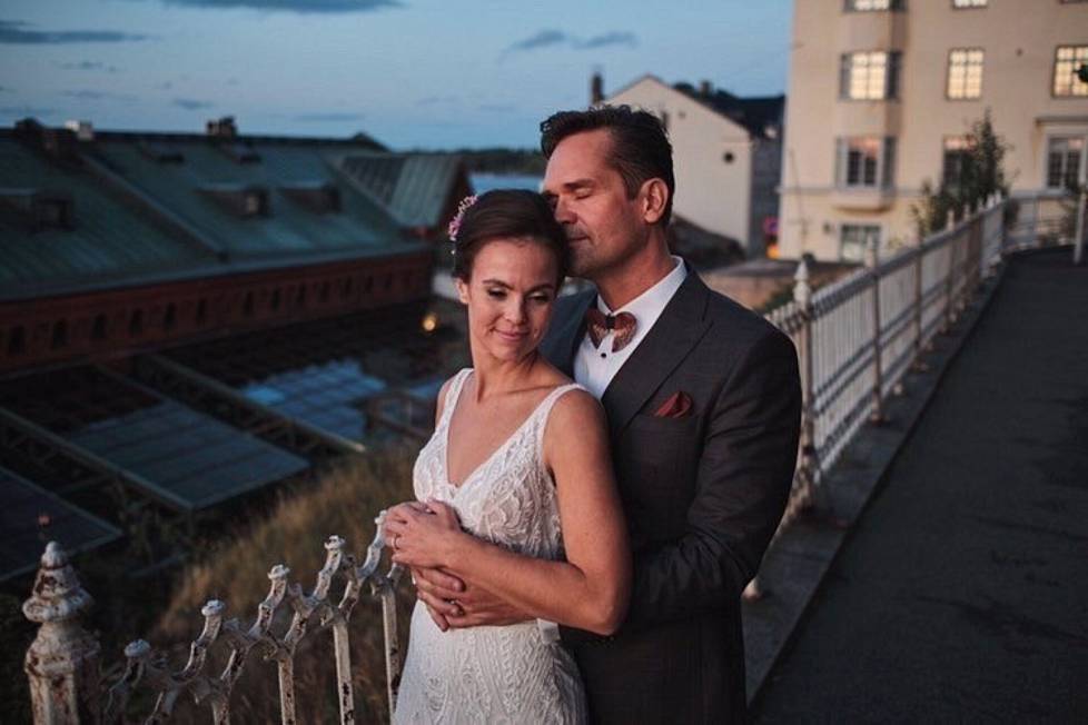 Mika ja Kirsi Aaltola menivät naimisiin vuonna 2019.