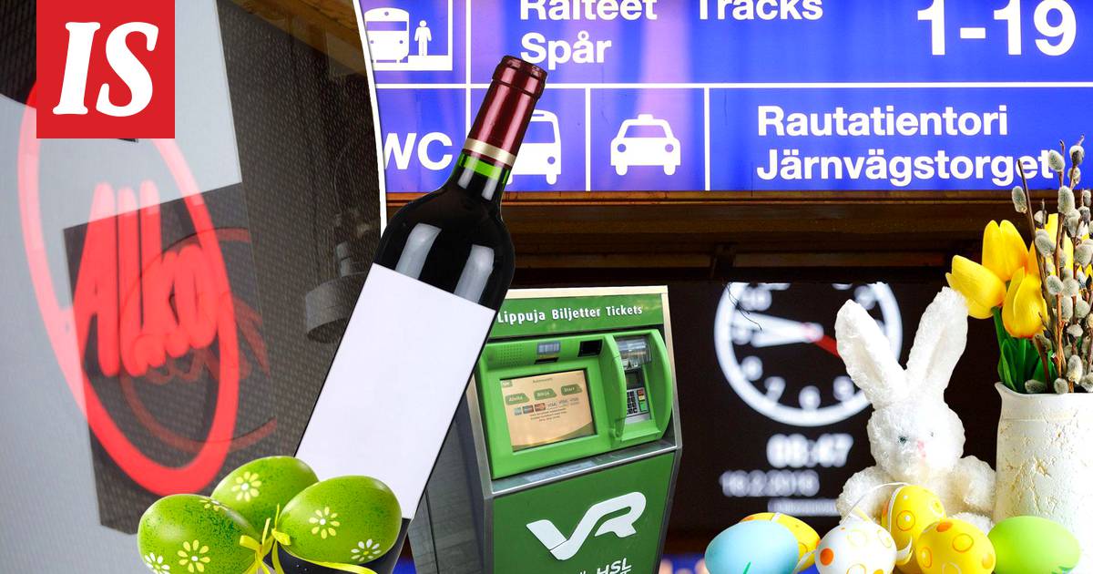Näin pääsiäinen vaikuttaa Alkoihin, kauppoihin ja liikenteeseen – junaliput  kannattaa varata ajoissa - Kotimaa - Ilta-Sanomat