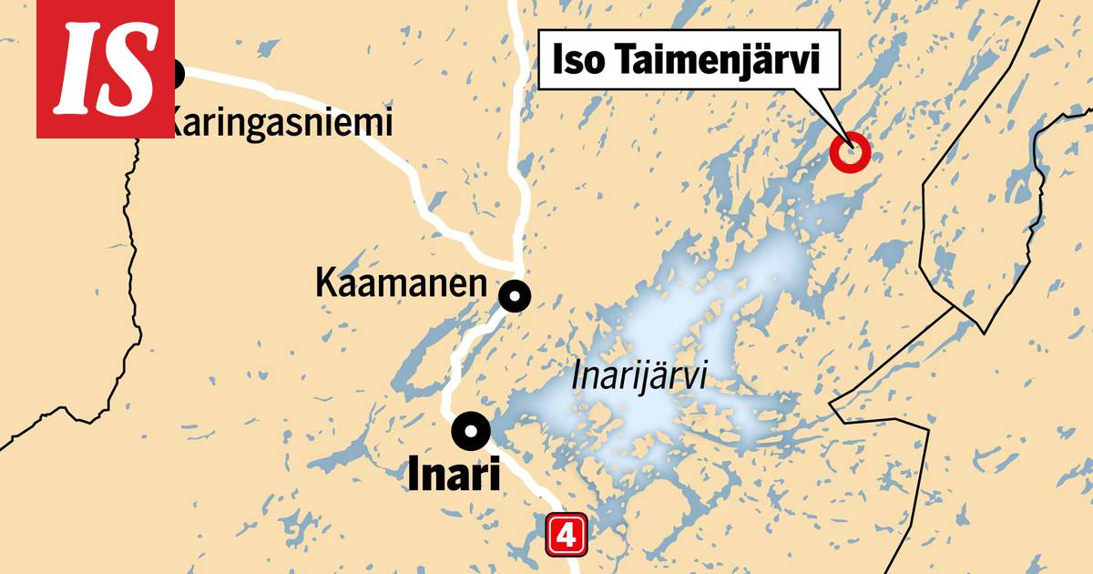 Kalastaja kuoli Inarissa – törmäsi moottorikelkalla rantaan - Kotimaa -  Ilta-Sanomat