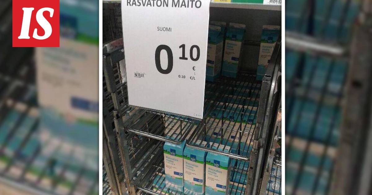 Tamperelaisessa Prismassa hämmentävän järeä tarjous: Maitolitra 0,10€ –  ”Valitettava tilanne” - Kotimaa - Ilta-Sanomat