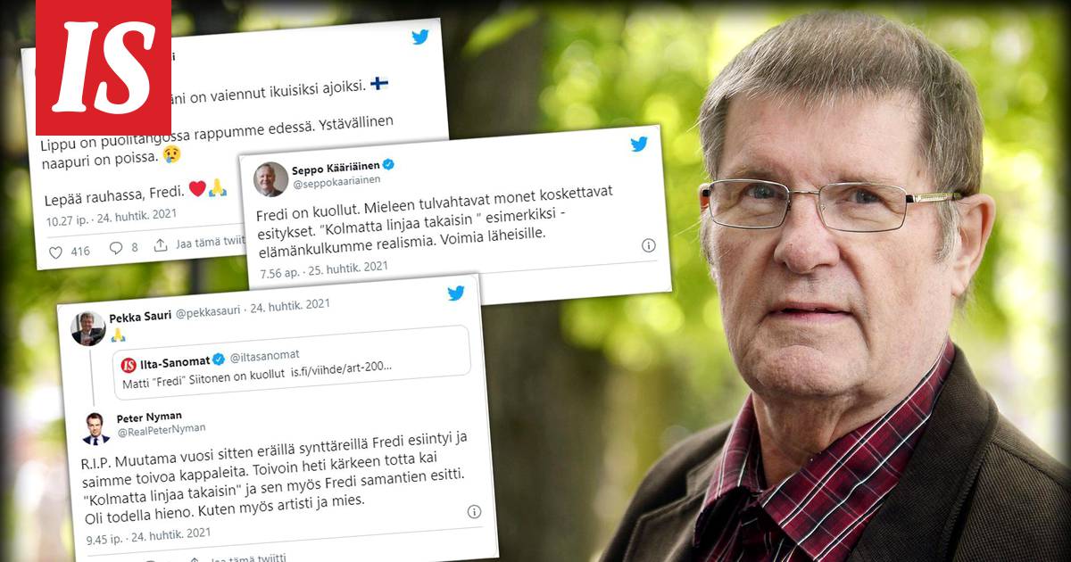 Julkkikset muistelevat Frediä sosiaalisessa mediassa – Peter Nyman jakoi  erityisen muiston laulajalegendan keikalta - Musiikki - Ilta-Sanomat