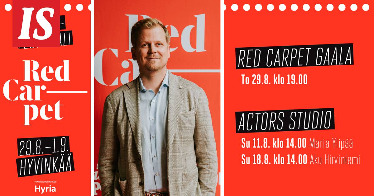 Red Carpet Actors Studio – vieraana Aku Hirviniemi - TV & elokuvat -  Ilta-Sanomat