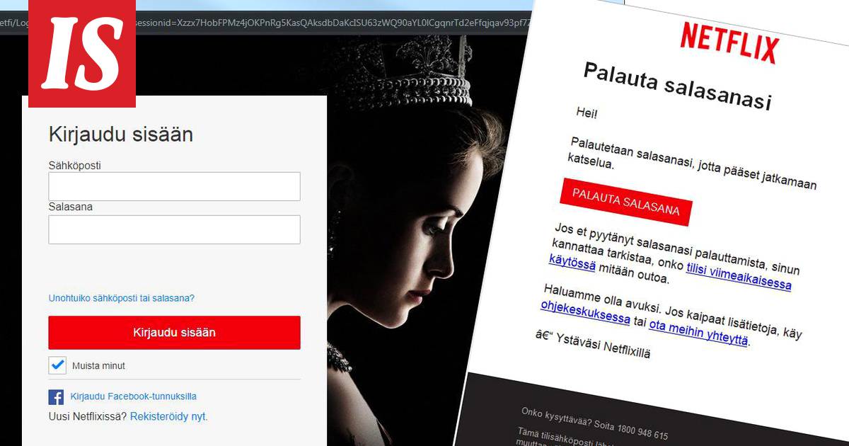 Palauta salasanasi” – Netflix-huijauksessa on häijy koukku - Tietoturva -  Ilta-Sanomat