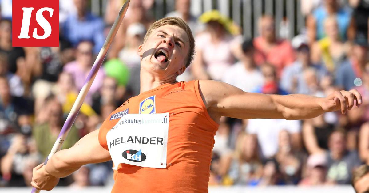 Oliver Helander voitti Suomen mestaruuden – keihäskisan tulostaso vaisu -  Yleisurheilu - Ilta-Sanomat