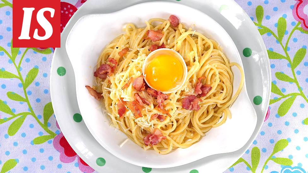 Pasta alla carbonaraan ei laiteta kermaa - katso resepti täältä! -  Ajankohtaista - Ilta-Sanomat