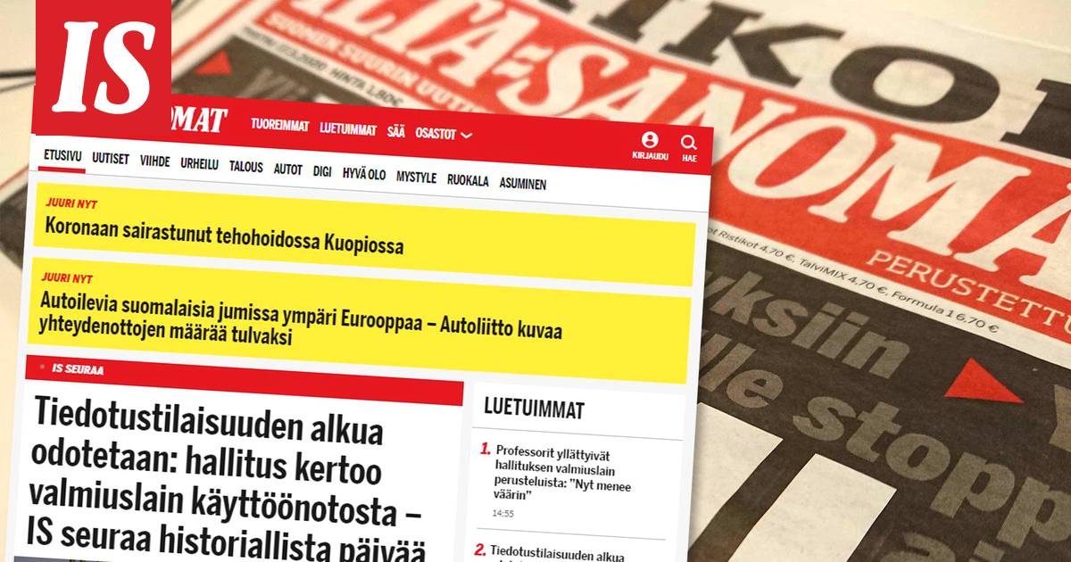 Ilta-Sanomat jatkaa Suomen suurimpana uutismediana - Kotimaa - Ilta-Sanomat