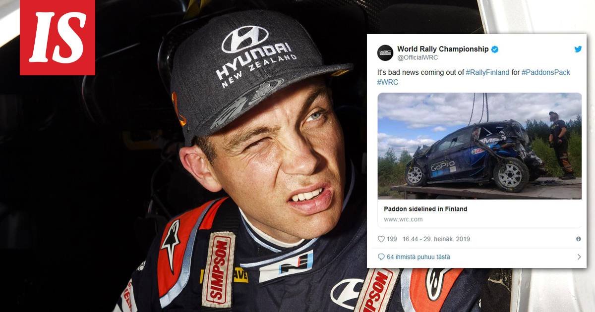 Hayden Paddon ulos Suomen MM-rallista - Ralli - Ilta-Sanomat