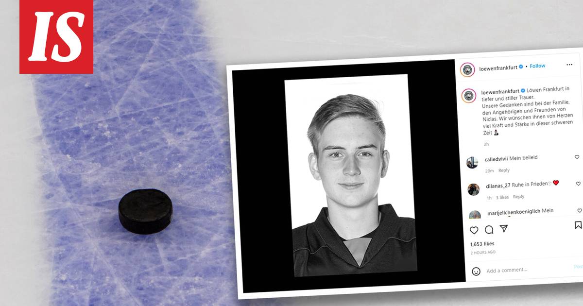 Jääkiekkoilija Niclas Kaus, 18, on kuollut – joutui kammottavaan  kaukalo-onnettomuuteen kesken pelin