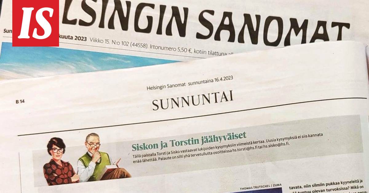 HS lopettaa Usko Siskoa ja Torsti tietää -palstat - Kotimaa - Ilta-Sanomat