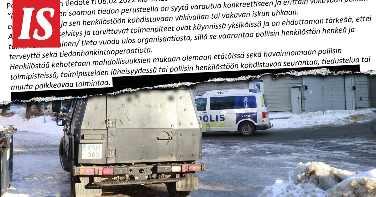 Tällaiseen uhkaan Suomen poliisilaitokset varautuivat helmikuussa - Kotimaa  - Ilta-Sanomat
