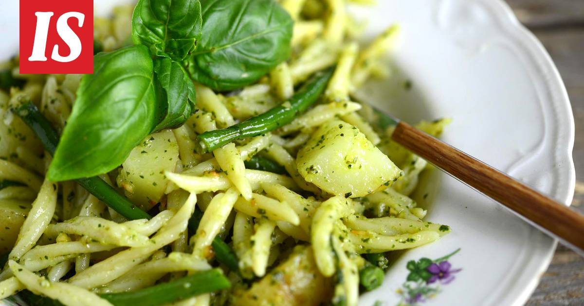 Pasta alla genovese eli pestopastaa - Reseptit - Ilta-Sanomat