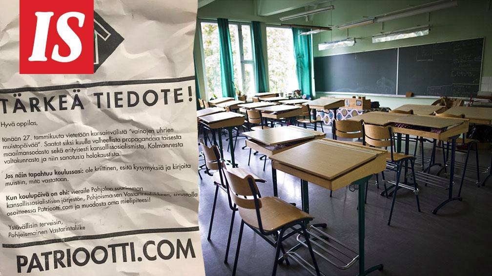 Koulun alueelle ilmestyi natsipropagandaa Porissa – kehottaa  kyseenalaistamaan ”niin sanotun holokaustin” - Kotimaa - Ilta-Sanomat