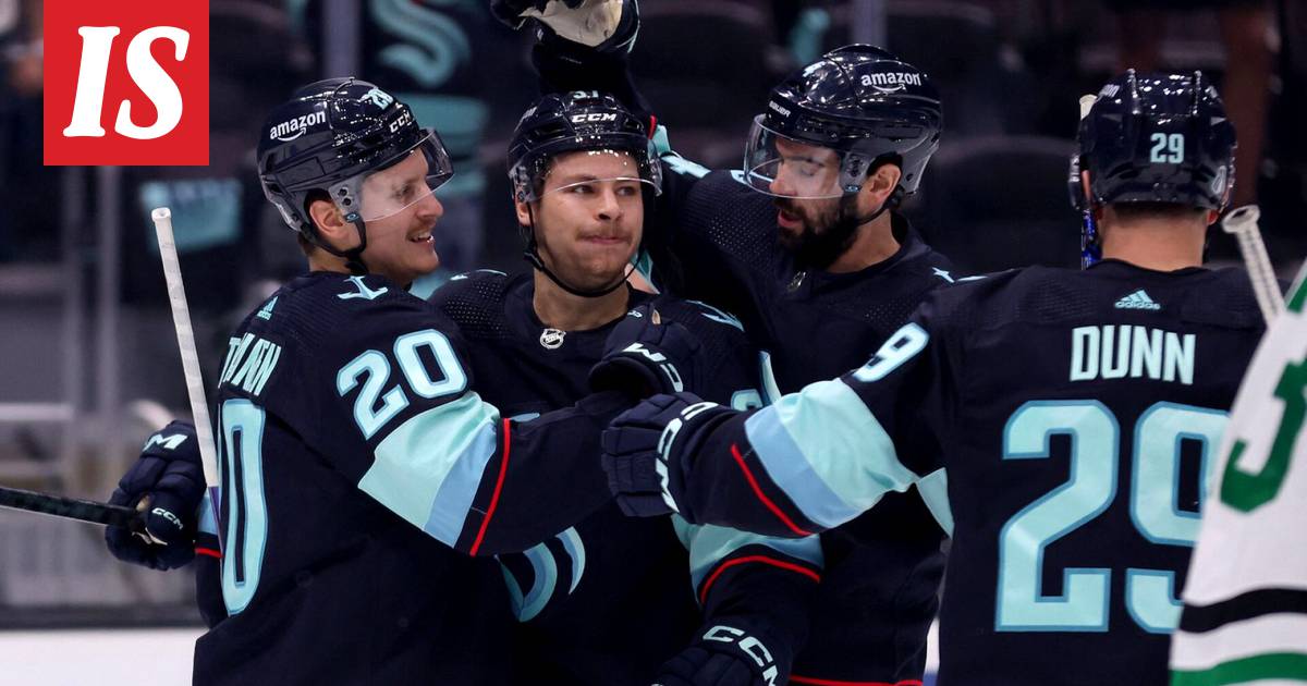 Seattle Kraken sai tappiokierteensä poikki NHL:ssä - Eeli Tolvasen ruoska  heilahti taas tuhoisasti