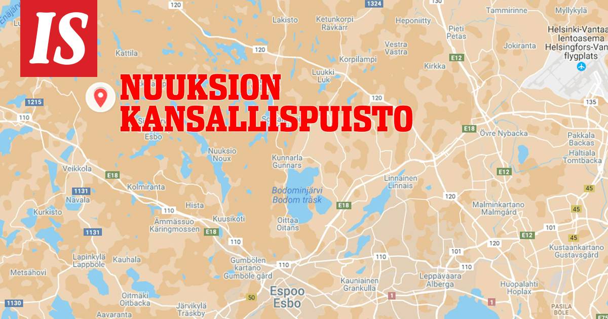 Nuuksion kansallispuistoon kadonnut mies löytyi - Kotimaa - Ilta-Sanomat