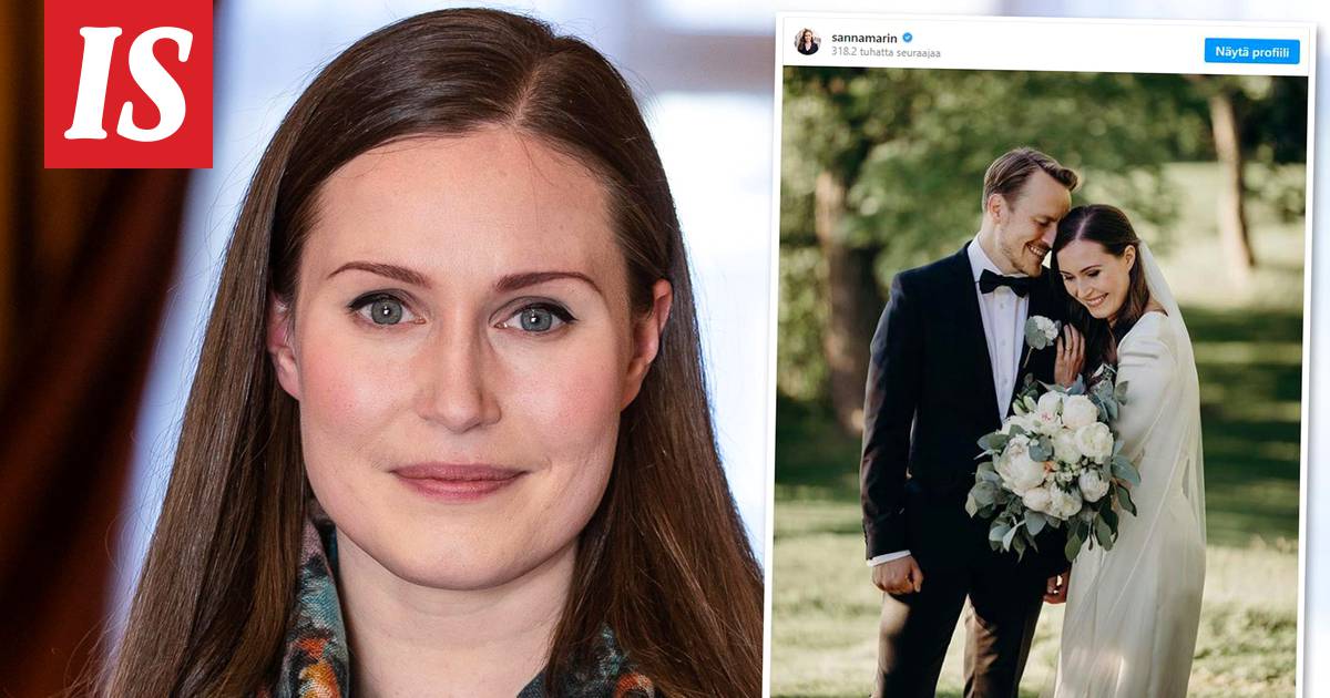 Sanna Marin ja Markus Räikkönen avioituivat siviilimenoin Kesärannassa laua...