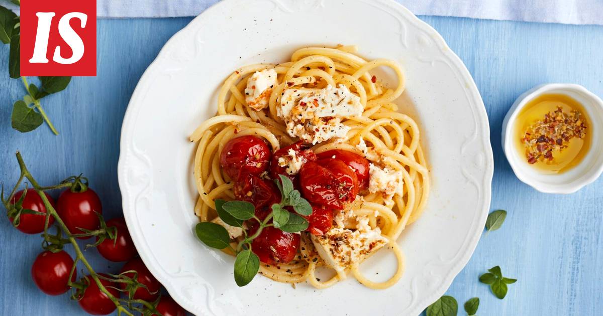 Taivaallinen feta-tomaattipasta - Reseptit - Ilta-Sanomat