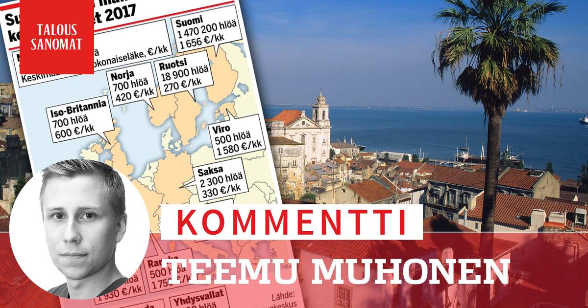 Kommentti: Keskieläke jopa 4 800 e/kk – Portugalin veropakolaisista on  silti turha närkästyä - Taloussanomat - Ilta-Sanomat