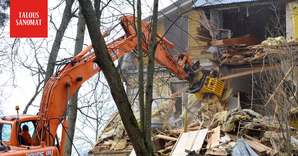 Omakotitaloja jyrätään nyt maan tasalle – alan konkari: En muista tällaista  purkuvimmaa - Taloussanomat - Ilta-Sanomat