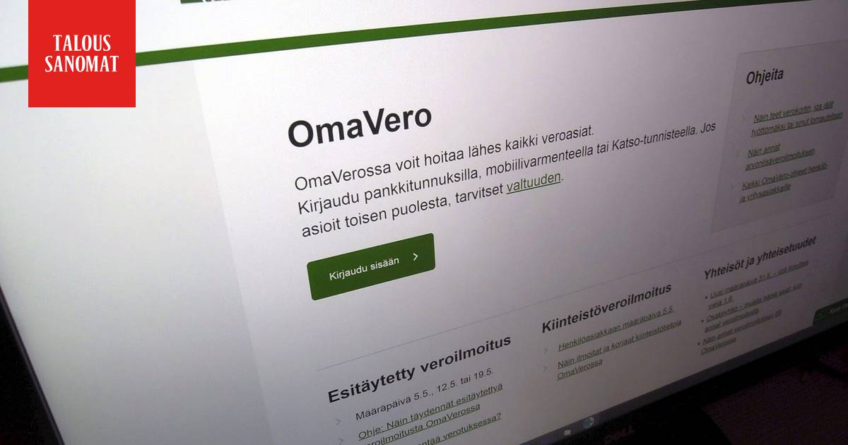 Verottaja: Tarkista veroilmoitus ajoissa, muista nämä vähennykset -  Taloussanomat - Ilta-Sanomat